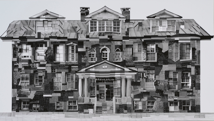 ツナ・リー《キルト・記憶の一部:培材大学校東棟(1916年)》2017(C)Tuna Lee