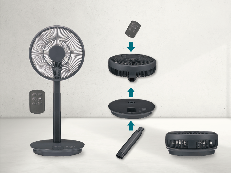 組み立ても収納もあっという間