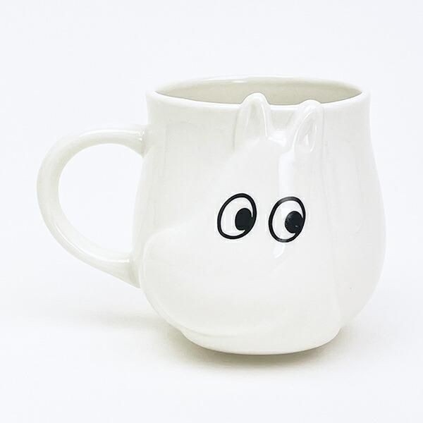 ムーミンたちのお顔にキュン。コロンとしたフォルムが愛らしいマグカップです。