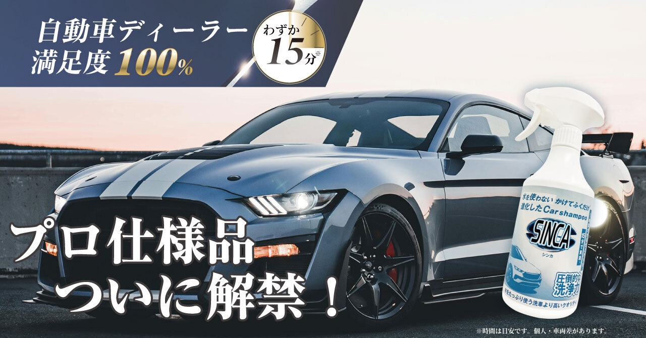 プロ仕様の水を使わないカーシャンプー、 一般向けに先行販売 | NEWSCAST