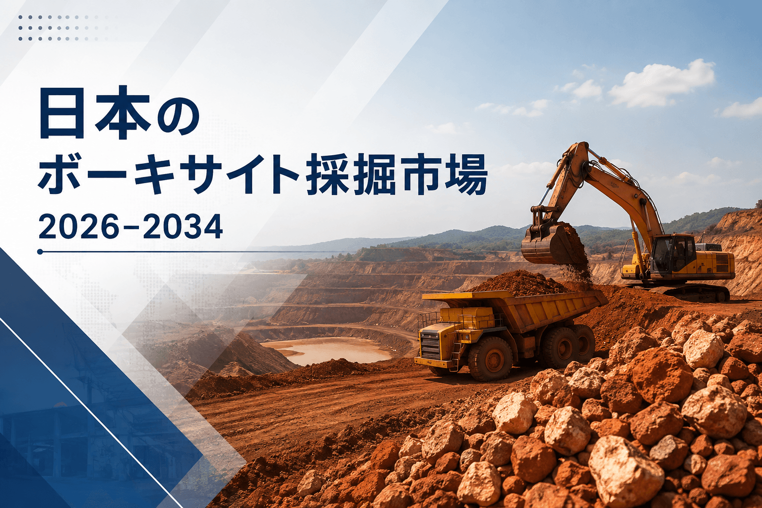 日本のボーキサイト採掘市場、2034年までに17億1,730万ドルに到達へ（CAGR 4.00%）