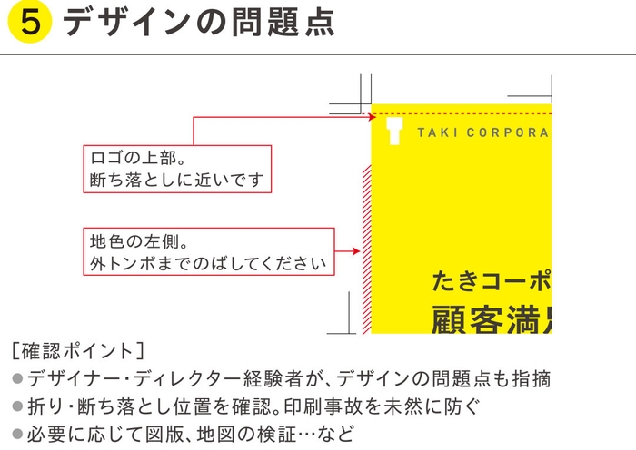 校正サービス例:(5)デザインの問題点