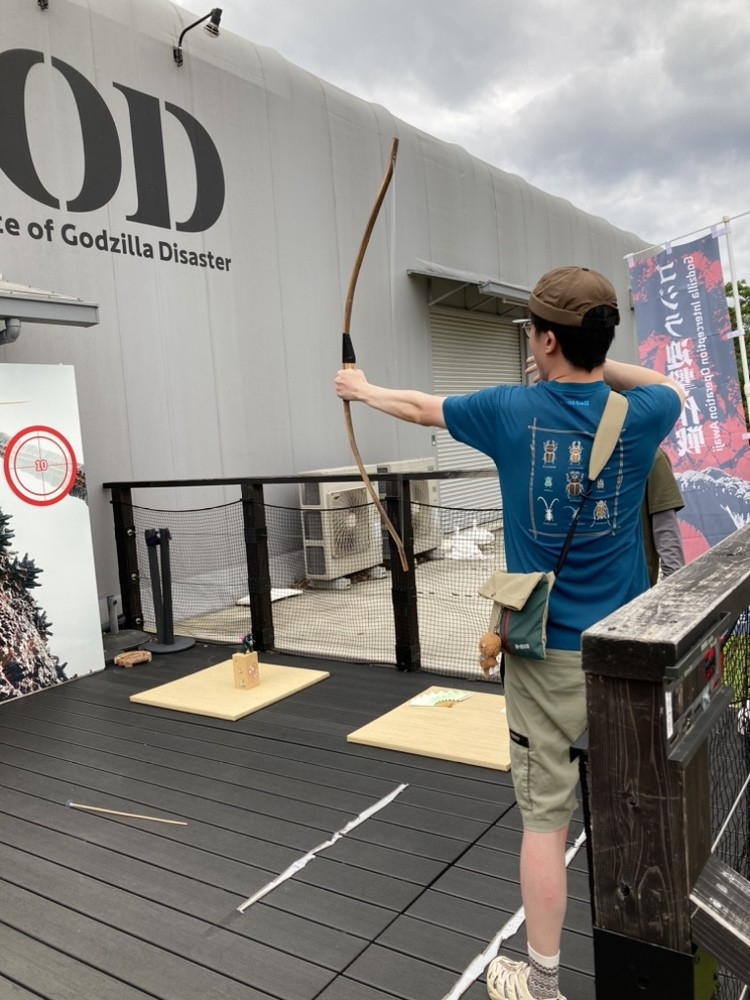 ▲弓矢チャレンジ!