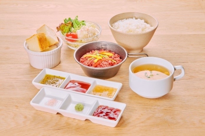 千本松牧場牛100%ちぎりハンバーグ 1人前 160g (サラダ・スープバー・ライス・パン・ソース(6種類)付/ファームレストラン) 価格未定(価格改定予定)