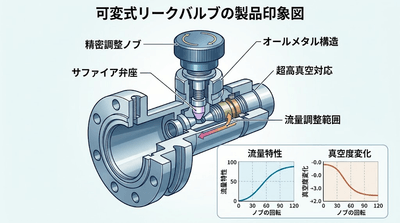図. 可変式リークバルブの製品画像