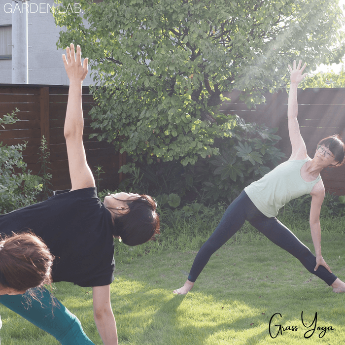 ガーデンラボ:光を浴び、素足でアーシング