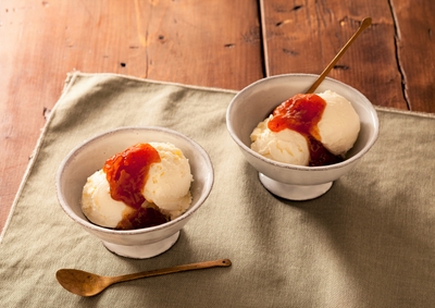 「イチジク＆ドライプルーン」使用　バニラアイスクリーム