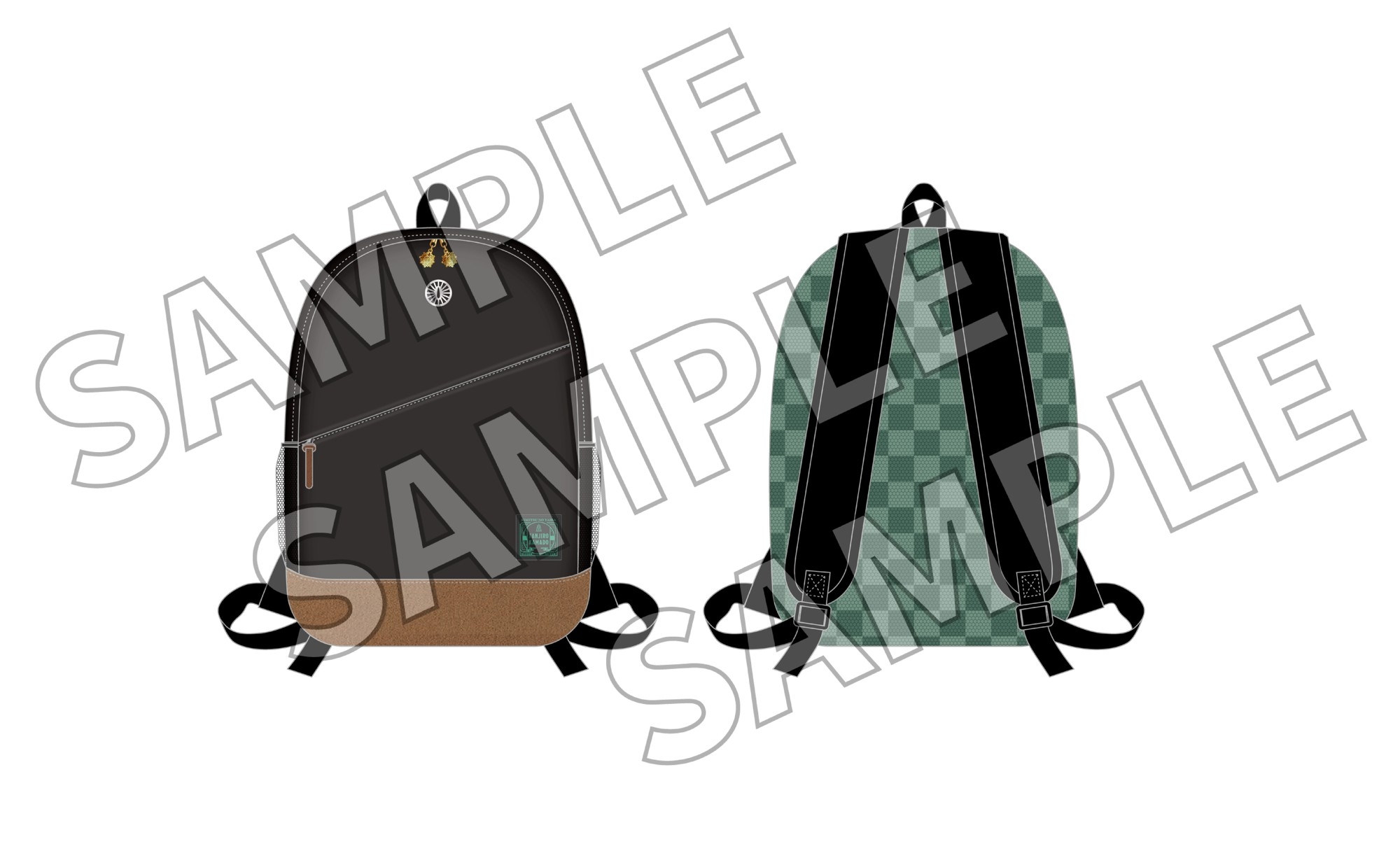 ▲ニジゲンノモリ×アニメ『鬼滅の刃』 着物柄リュック(炭治郎)/6,050円(税込)