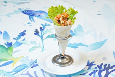 ▲海老ピリ辛トルティーヤ