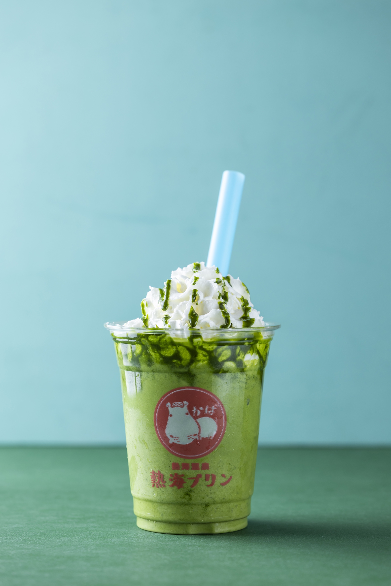 抹茶プリンスムージー(追い抹茶ソース付き) 650円(税込)