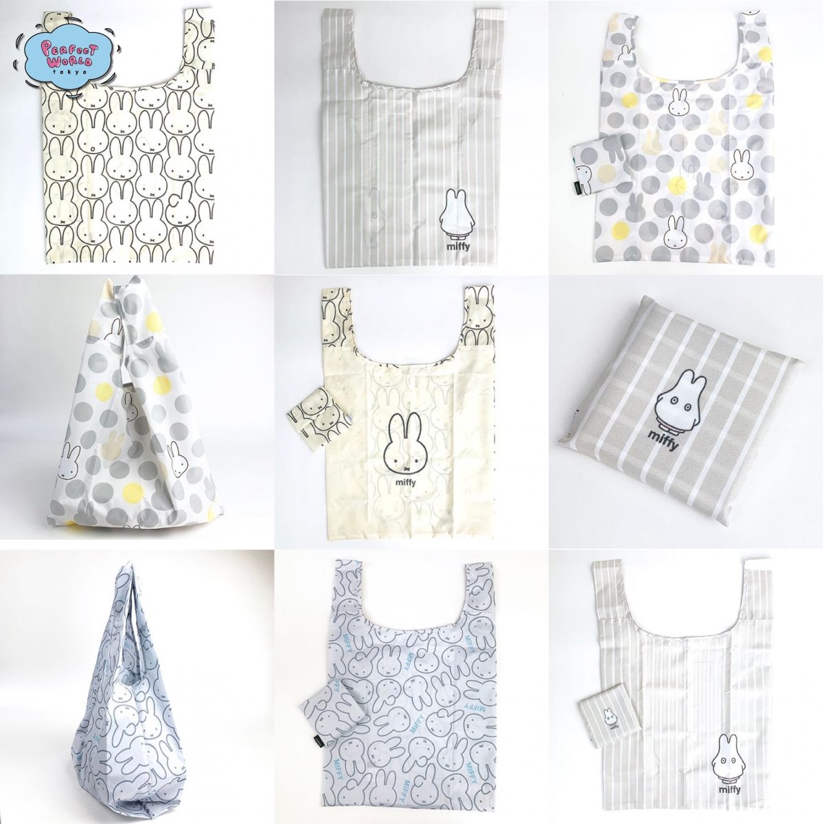 ミッフィーの新作エコバッグ♪シンプル定番柄なのにトレンドを抑えちゃう今年のミッフィはさすが!人気のおばけミッフィーも。