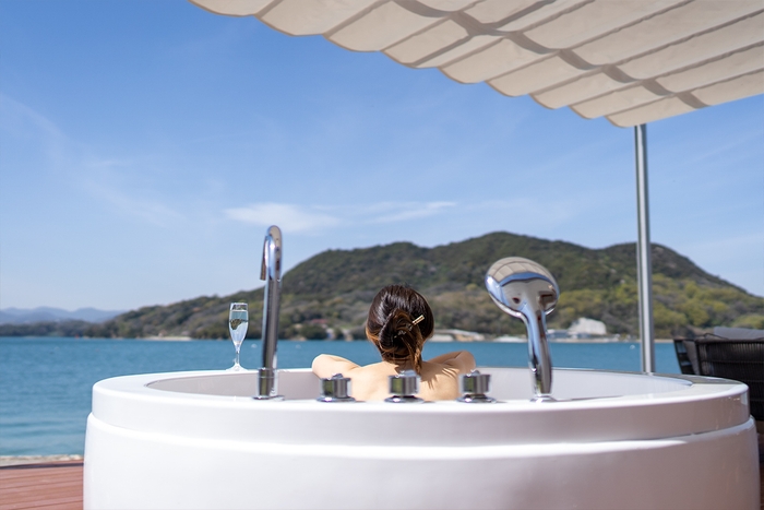 ジャグジーで展望露天風呂