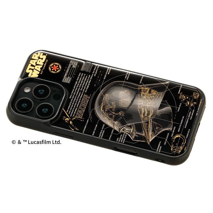 FLASH Darth Vader 基板アート iPhone 16Pro Maxケース ななめ