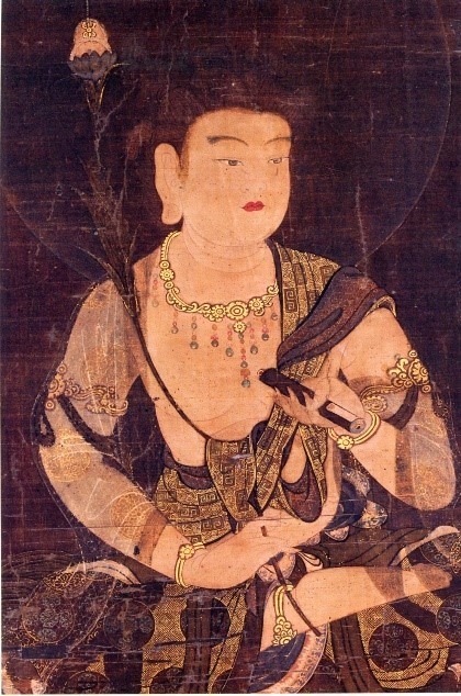 文殊菩薩像(部分)