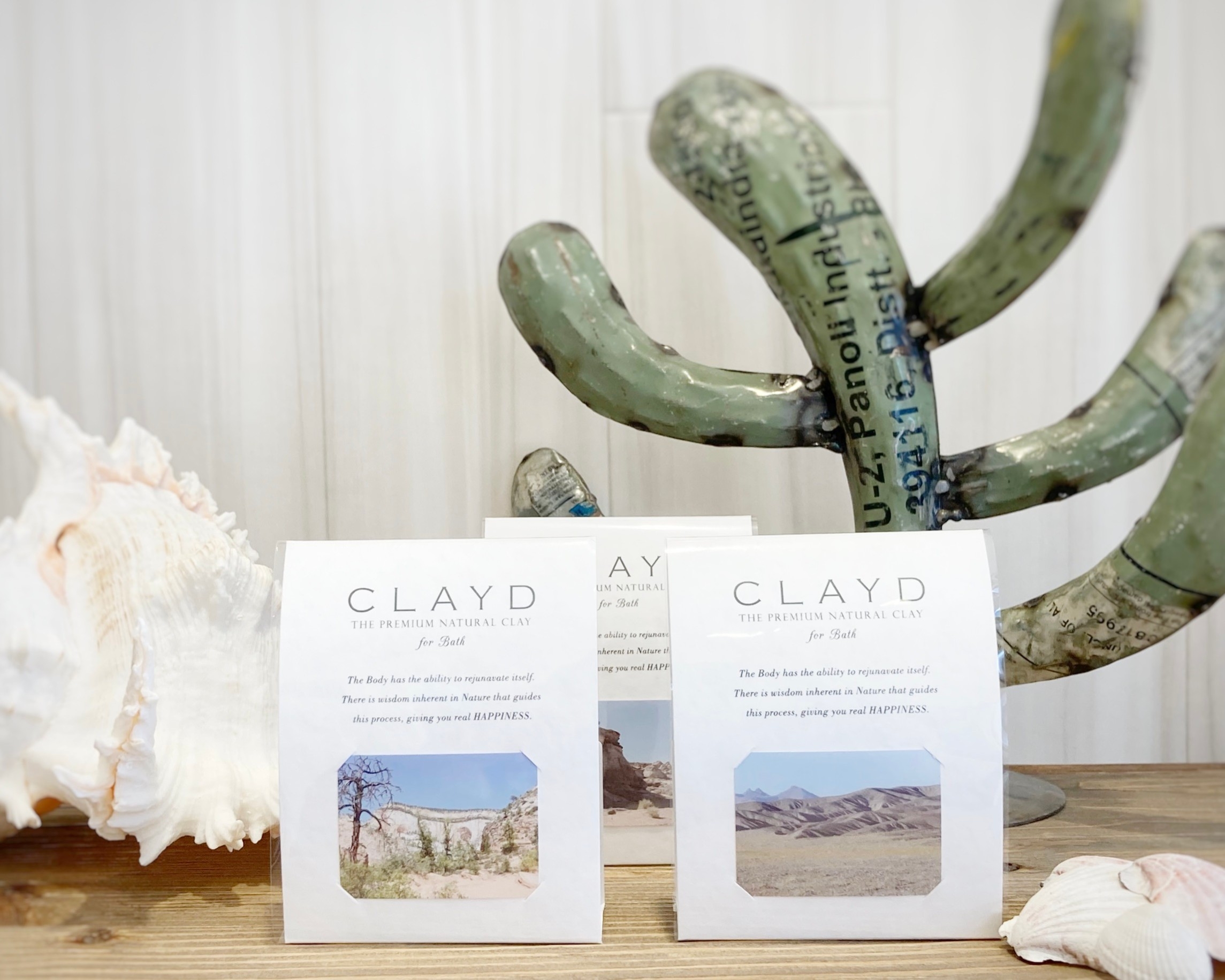 ①100%天然クレイのナチュラルケア商品!『CLAYD for Bath』