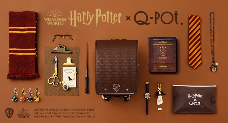 Q-potチョコレート柄のランドセル Q-pot.のランドセル、とろけるチョコやビスケットをモチーフに