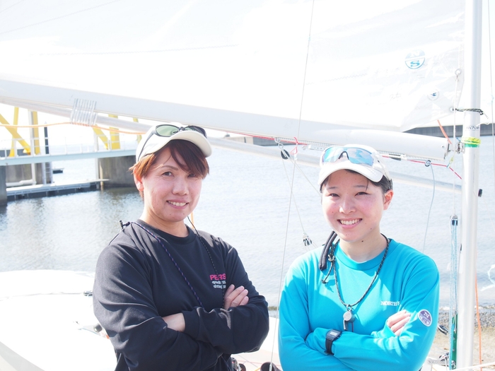 世界大会に挑む森コーチ(左)と奥村選手