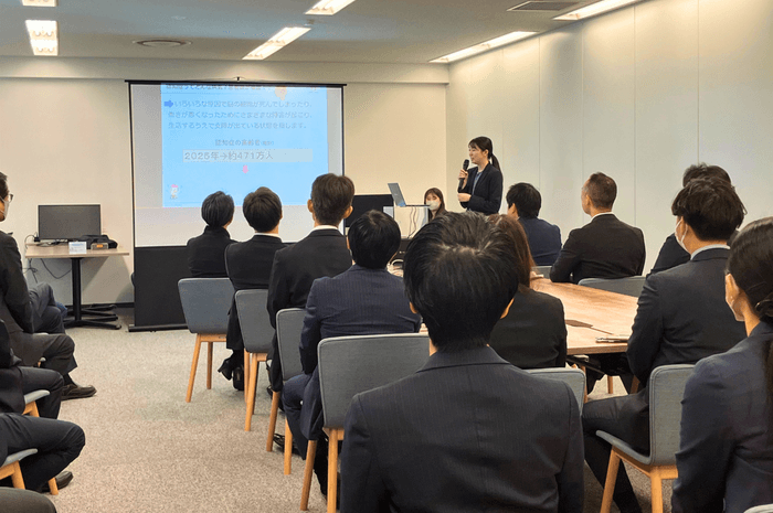 従業員による健康話の実施