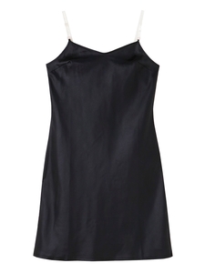THE CLEAR STRAP INNER DRESS BLACK