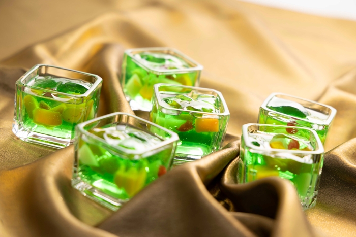 冬の光の宝石~メロンサイダーゼリー