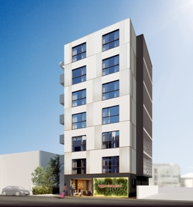 開発中のホテルのパース図