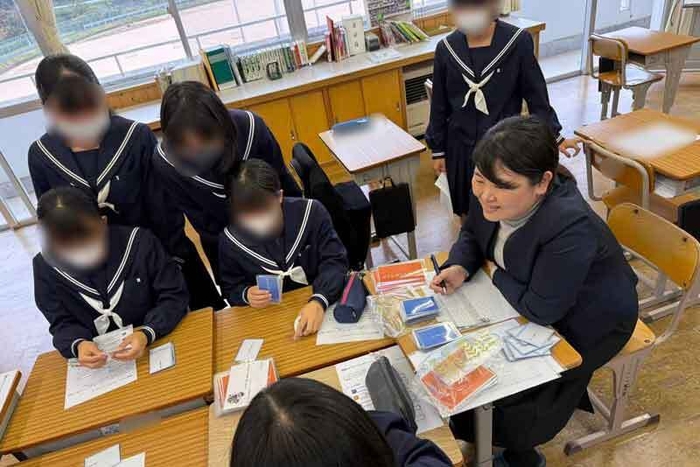 トライアルの様子:津和野町立日原中学校