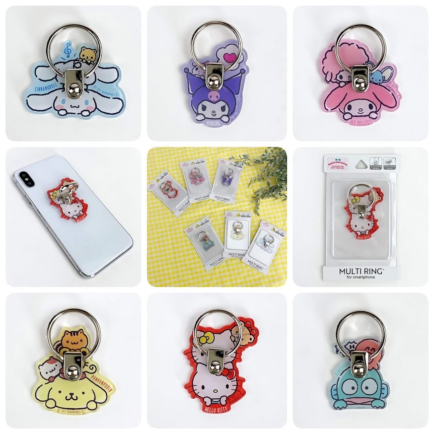 落とさないだけじゃない！サンリオのマルチリングはスマホを可愛くデコりながら指までオシャレに見せちゃうオススメアクセなのです♡