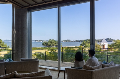 松島一の坊「海の見えるラウンジ」