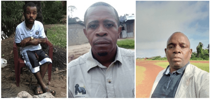 〈来場するエリック・アンボロ氏(左)・ガストン・アベア氏(中)・リシャール・マロンガ氏(右)※写真提供はいずれも西原智昭氏〉