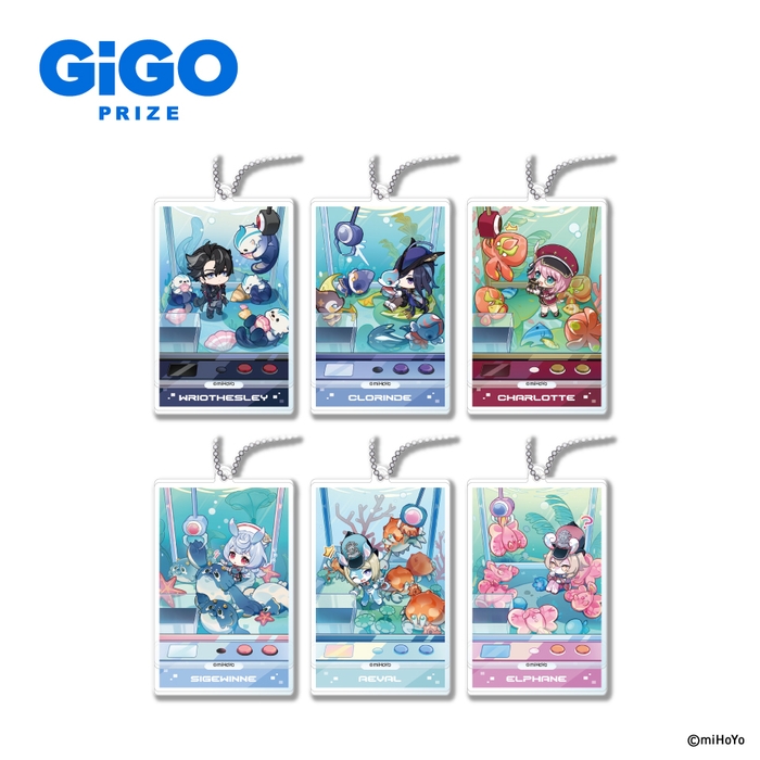 ▲原神 スタンド付きアクリルボールチェーン(全6種)