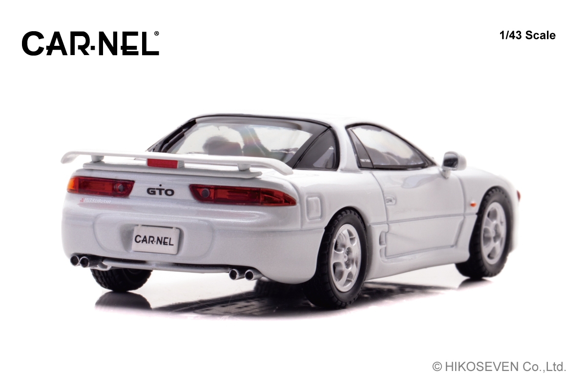 CARNEL 1/43 三菱 GTO Twin Turbo (Z16A) 1993 Galaxy White:右後