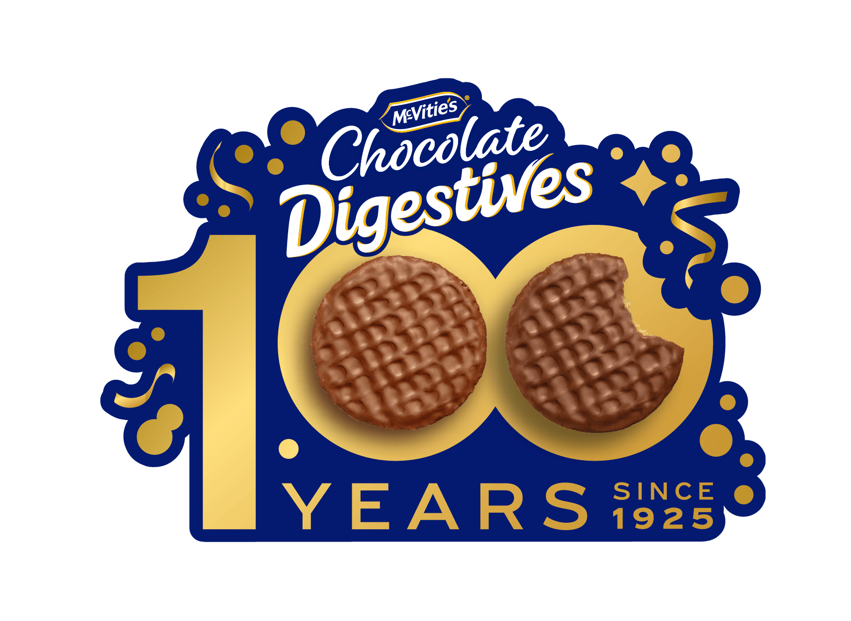 マクビティ100周年記念ロゴ