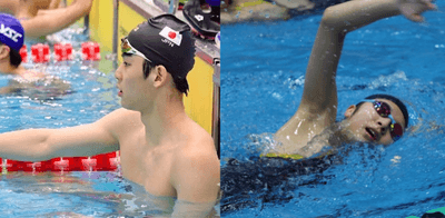 練習での様子（左：川浦選手、右：山崎選手）