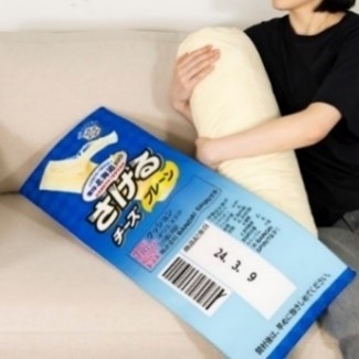 【スタンプ5個 抽選で各20名様】 ①「さけるチーズ」クッション