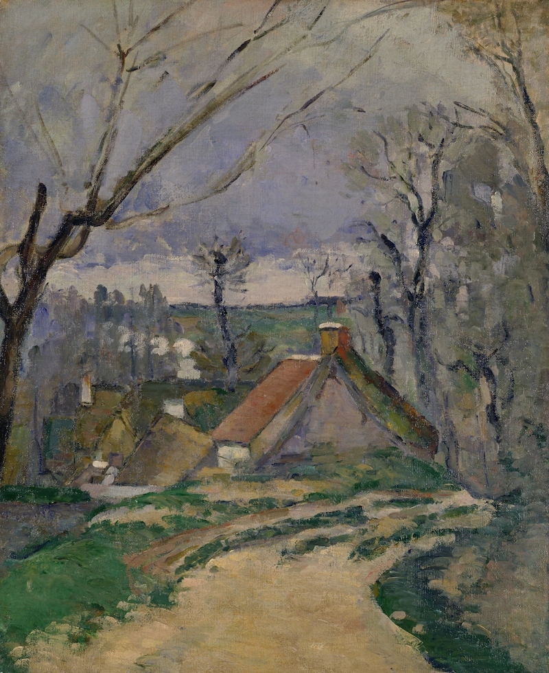 ポール・セザンヌ《オーヴェール=シュル=オワーズの藁葺きの家》1872-73年 ポーラ美術館蔵