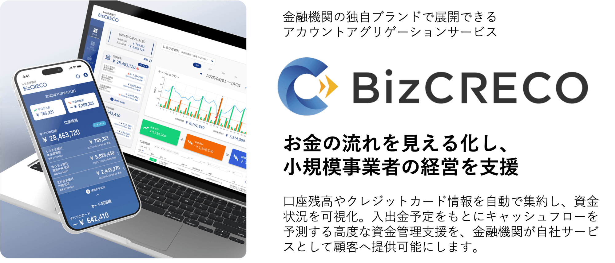 アイ・ティ・リアライズ、複数の法人口座を一元管理できる資金管理サービス「BizCRECO」を提供開始