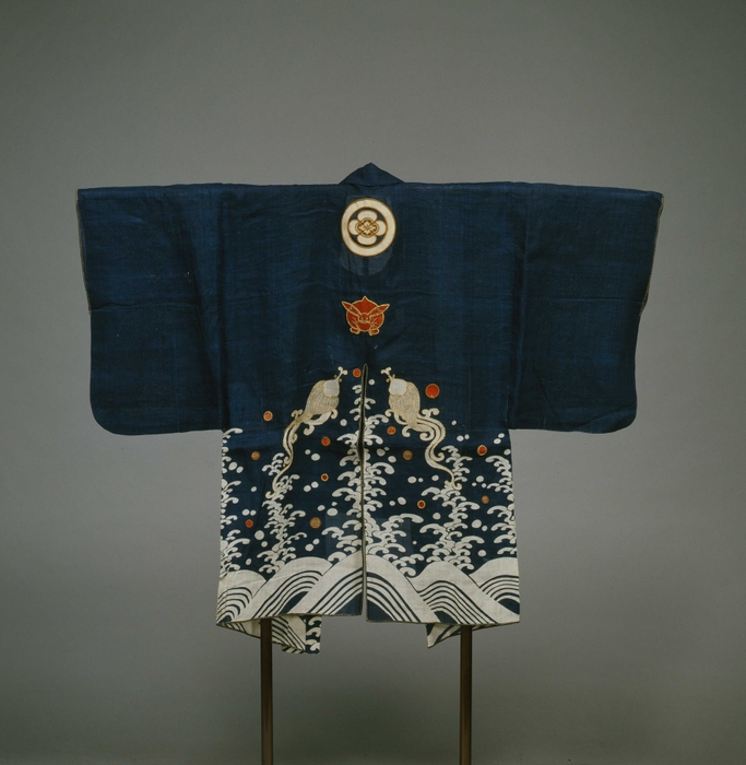火事装束 紺麻地波兎雨龍模様 江戸時代・19世紀 アンリー夫人寄贈 東京国立博物館蔵 1月2日(月・休)~29日(日) 平成館企画展示室