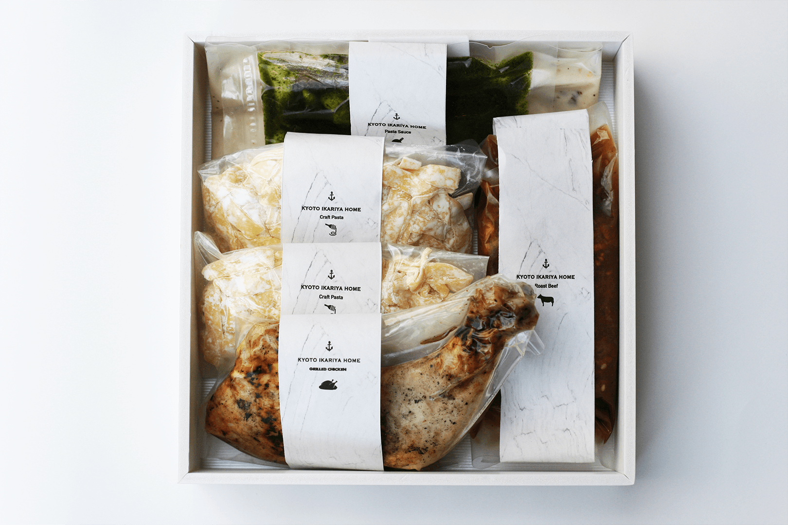 クラフトパスタとローストビーフを楽しむ二の重