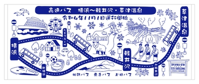  ＜開業記念手ぬぐいイメージ＞