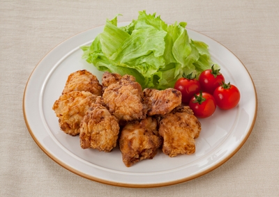 すりおろしオニオンドレッシングで！から揚げ