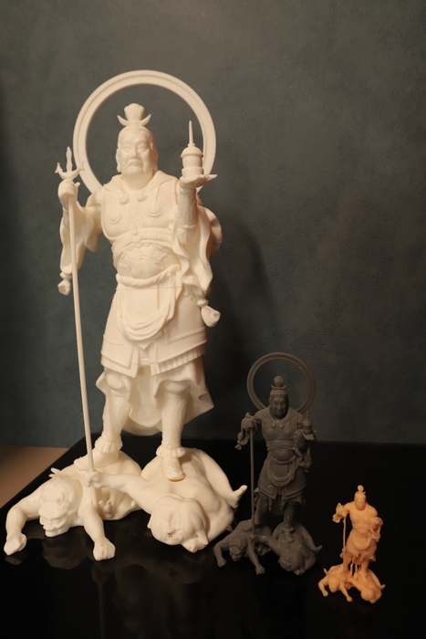 3Dデータにより、異なる大きさの複製が可能