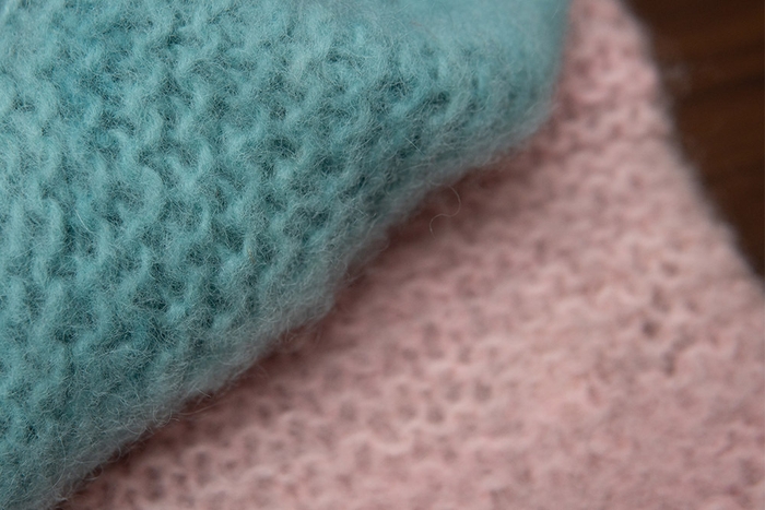 フィンシープ羊毛100%の手編みスヌード