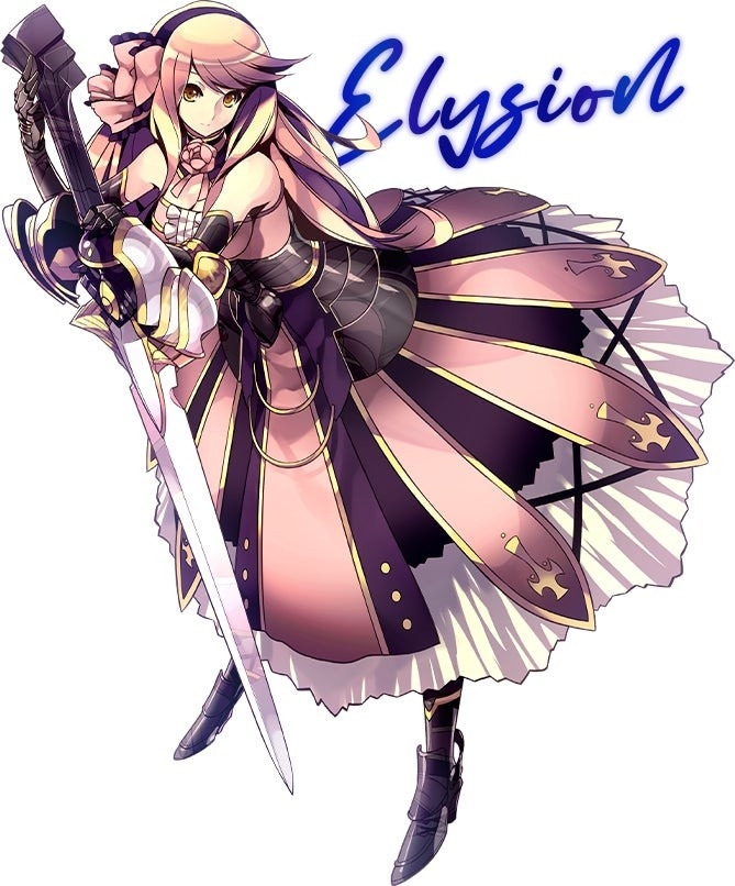 【エリュシオン】複合クラス「マジックナイト」からランクアップしたクラス。四大精霊の力を源に魔法を帯びた大剣を振り回し不利をも覆す力を持つ剣技のスペシャリスト。