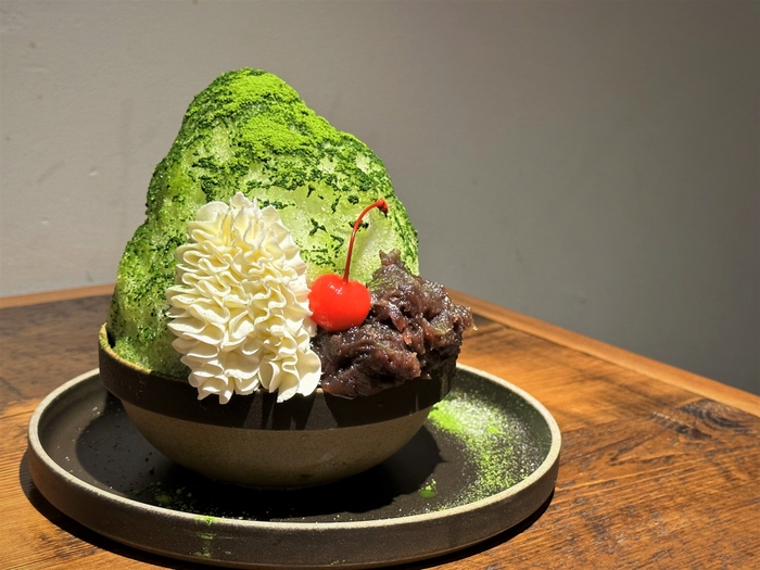 【Cafe&Dining HAPPY HILL】「八女星野抹茶のクリーム金時」