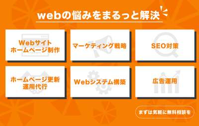 Webの悩みをまるっと解決