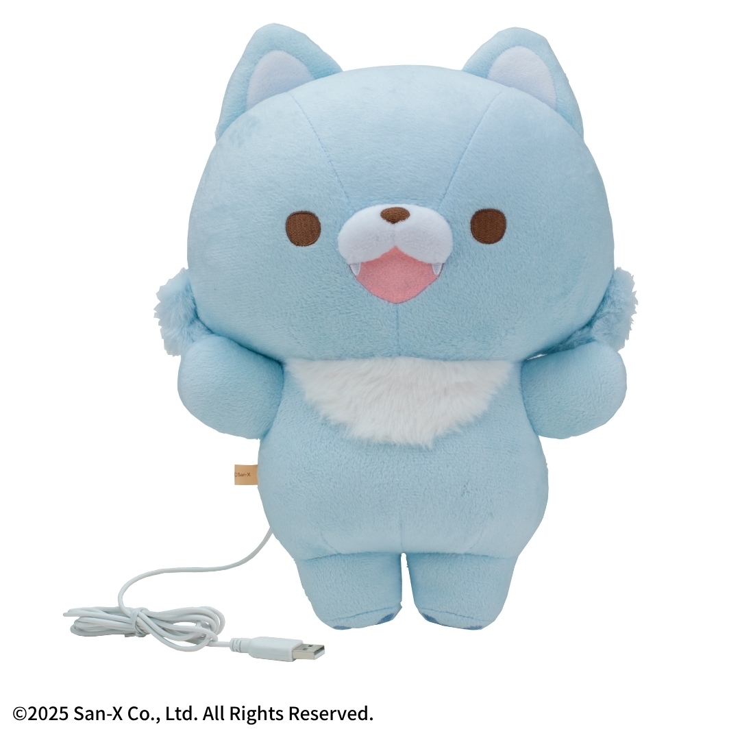 あったかぬいぐるみ アオイコオオカミ 正面