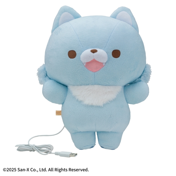 あったかぬいぐるみ アオイコオオカミ 正面