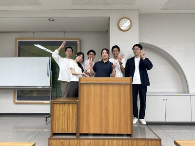 イベント終了後、豊丸産業での記念撮影