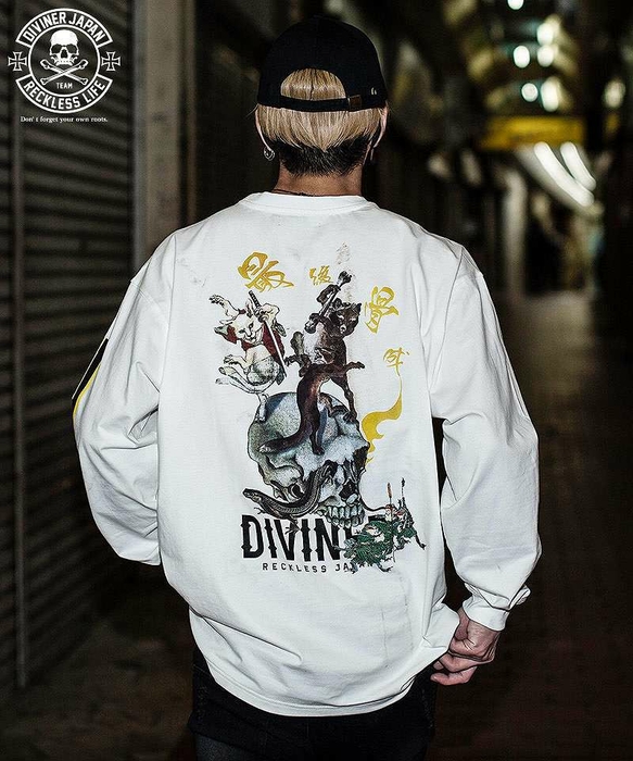 【DIVINER JAPAN】鳥獣戯画TEE(ホワイト)