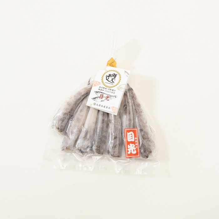 なめこ佃煮タレをかけた「いわきの逸品」はこちら!「縄文干しめひかり」